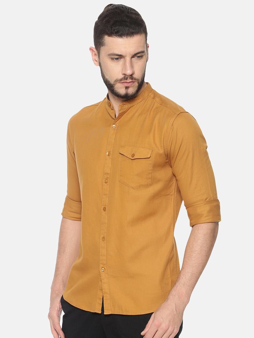 mens solid casual shirt - 17258397 - Standard Image - 1