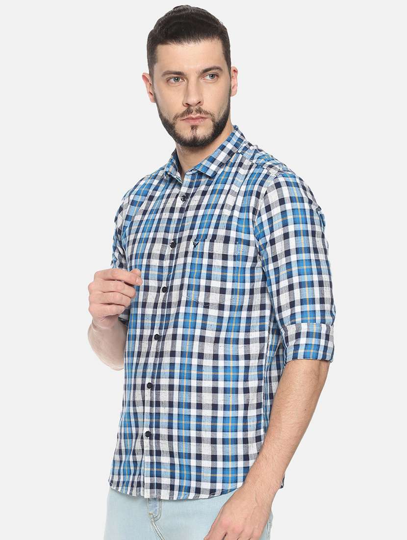 mens checks casual shirt - 17258404 -  Standard Image - 1
