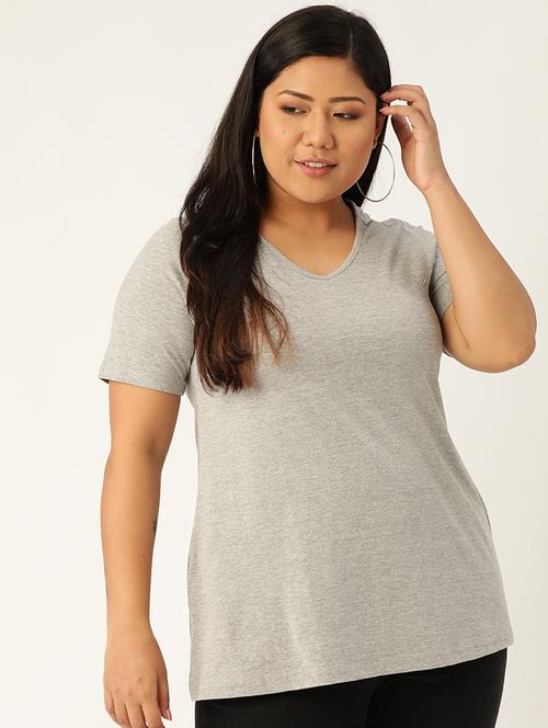 women's plain v neck t-shirt - 17260546 -  Standard Image - 0