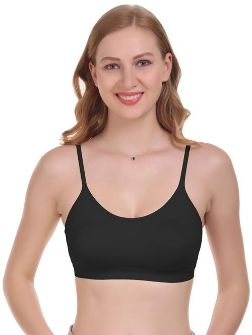 full coverage solid sports bra - 17260873 - Standard Image - 0