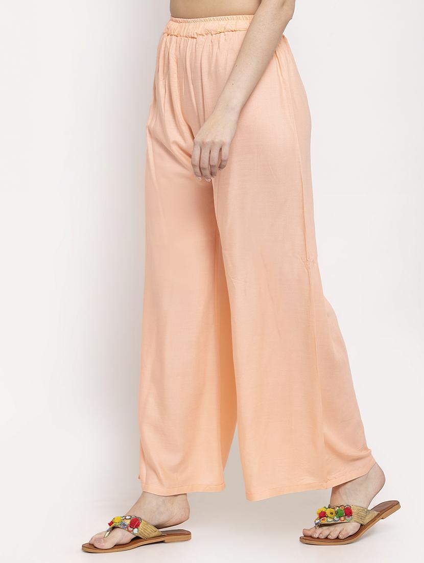 mid rise solid palazzo - 17262091 - Standard Image - 1