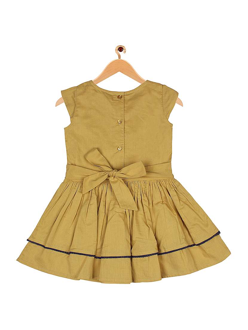 girls round neck sleeveless frock - 17262823 - Standard Image - 1