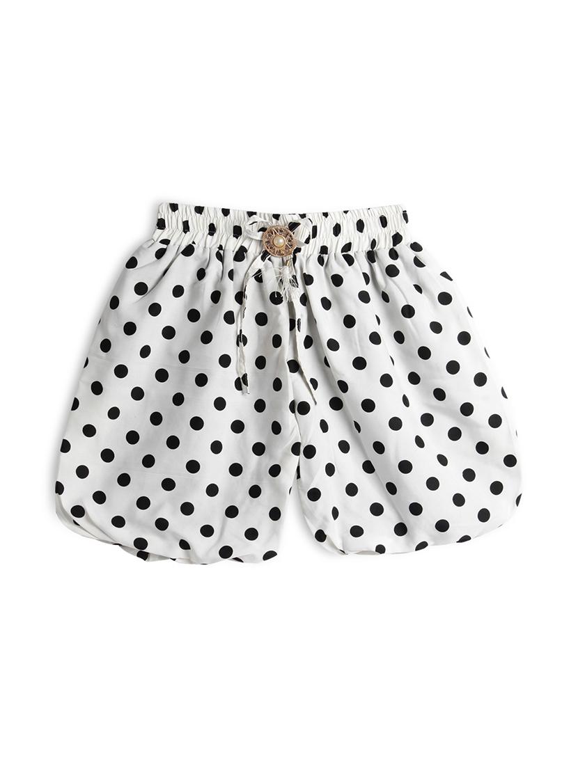white polyester regular shorts 