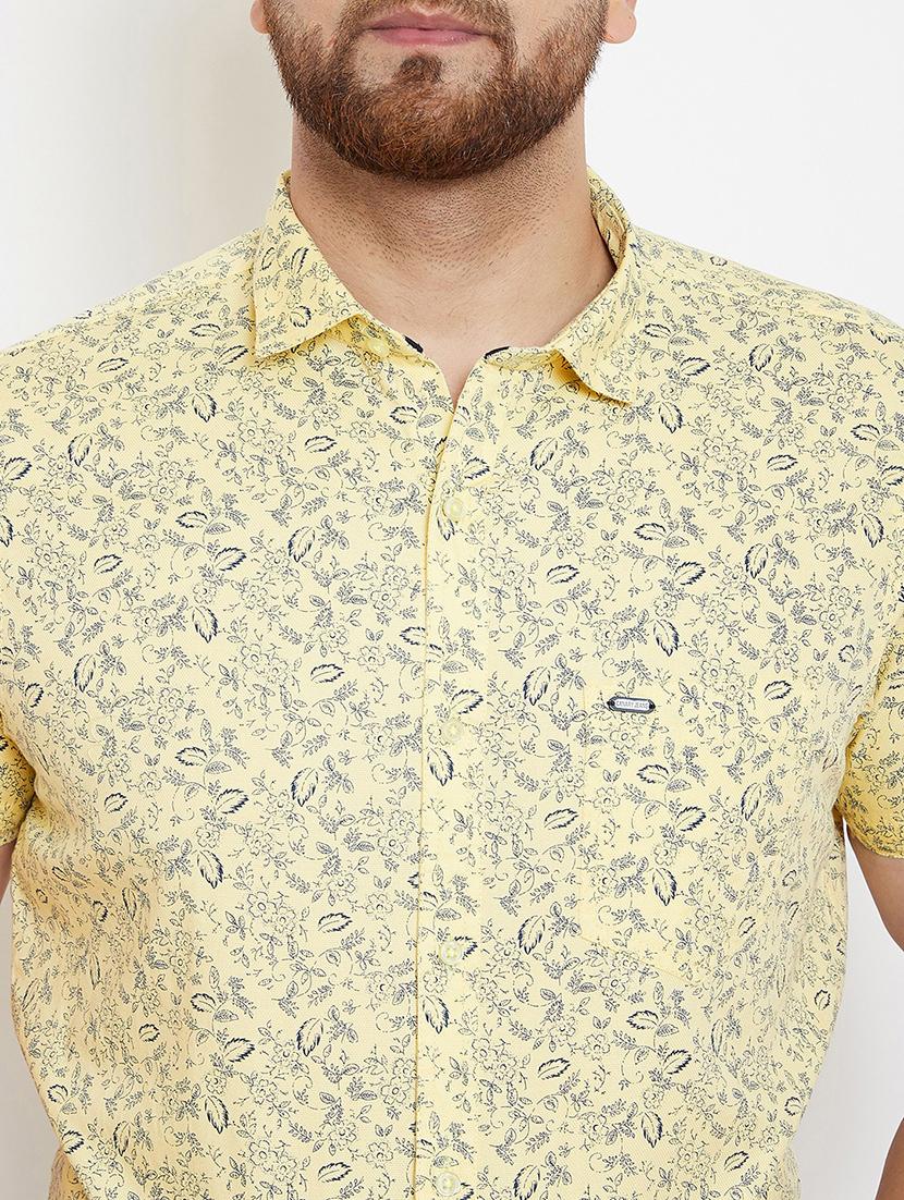 yellow printed casual shirt - 17263485 - Standard Image - 4