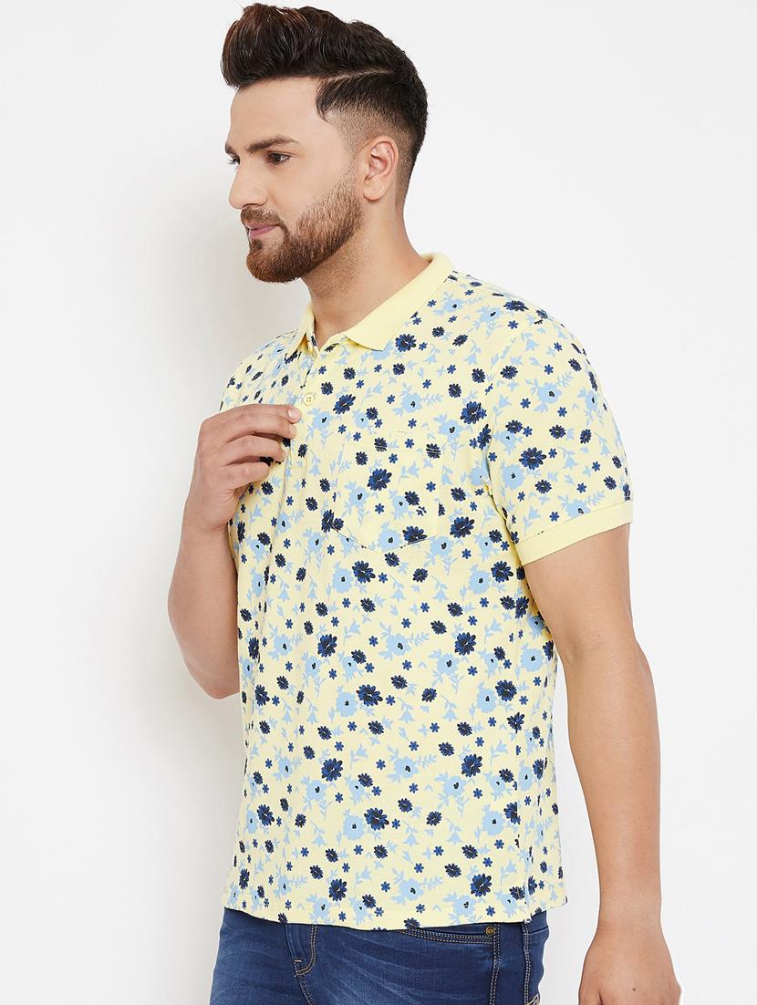 yellow printed t-shirt - 17263567 - Standard Image - 1