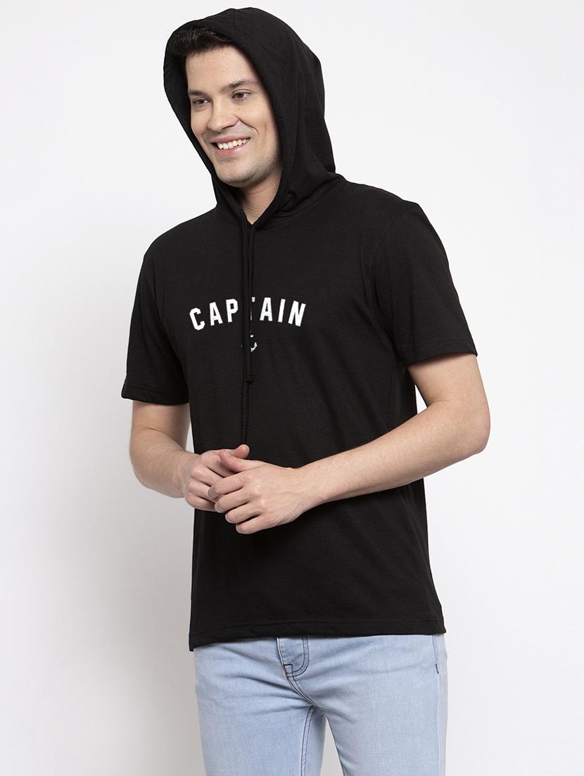black chest print t-shirt - 17263762 -  Standard Image - 1