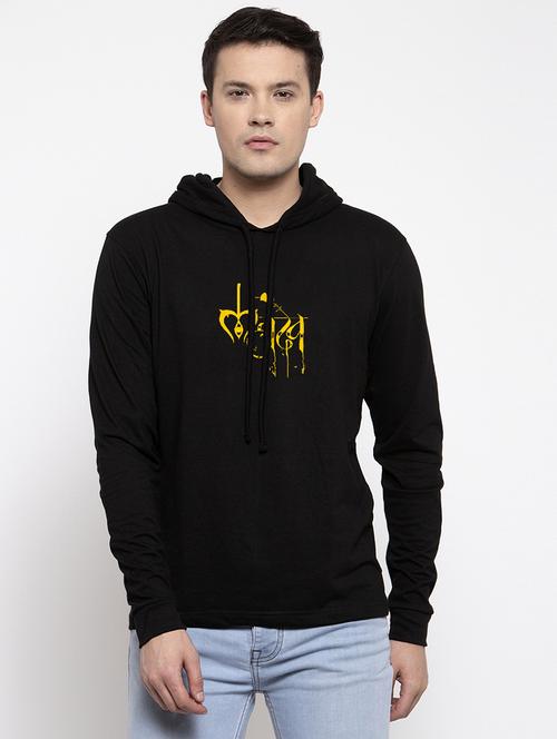 black chest print t-shirt - 17263784 -  Standard Image - 0