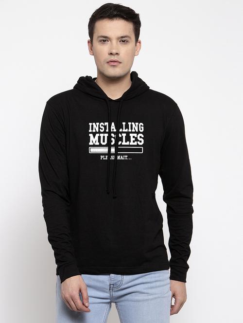 black chest print t-shirt - 17263804 -  Standard Image - 0