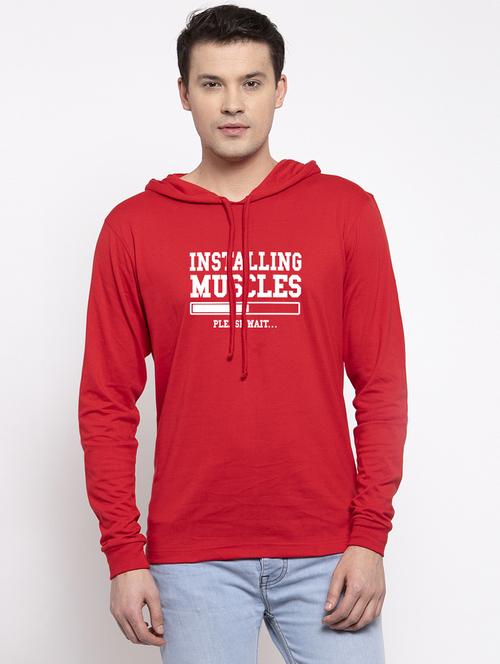 red chest print t-shirt - 17263805 - Standard Image - 0
