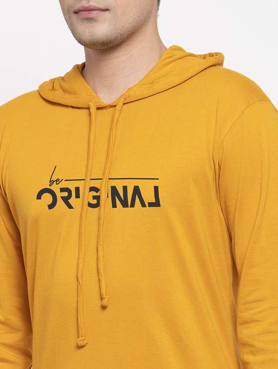 mustard chest print t-shirt - 17263809 - Standard Image - 4