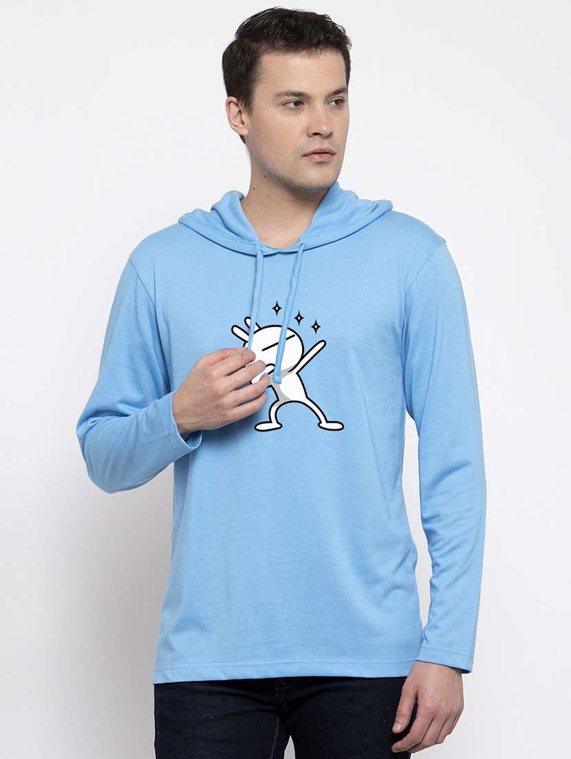 men front print long sleeve t-shirt - 17263832 -  Zoom Image - 0
