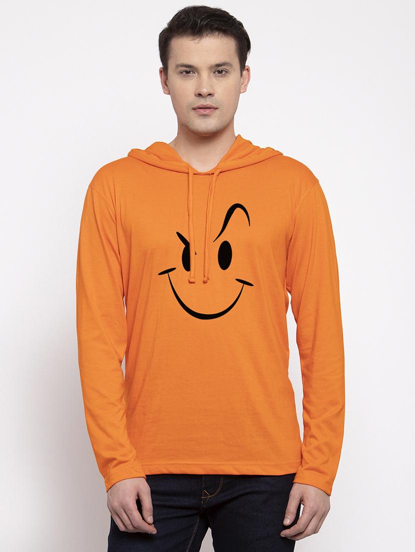 men long sleeve front print t-shirt - 17263835 - Zoom Image - 0