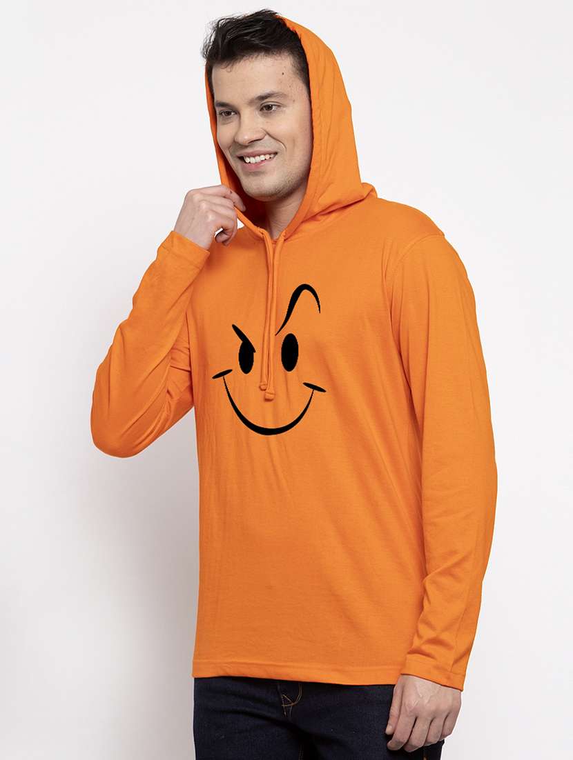 men long sleeve front print t-shirt - 17263835 - Standard Image - 1