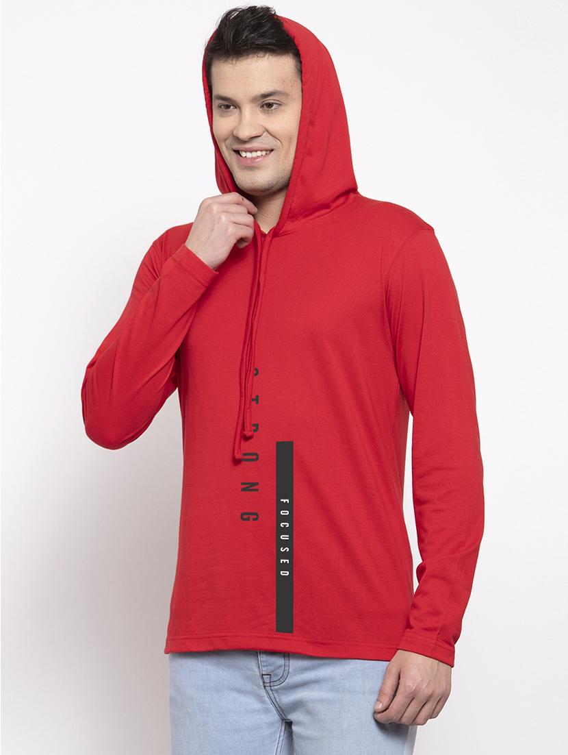 red front print t-shirt - 17263850 - Standard Image - 1
