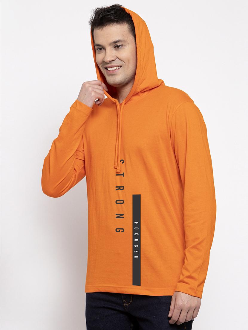 orange front print t-shirt - 17263851 - Standard Image - 1