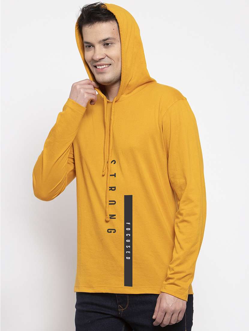 mustard front print t-shirt - 17263852 -  Standard Image - 1