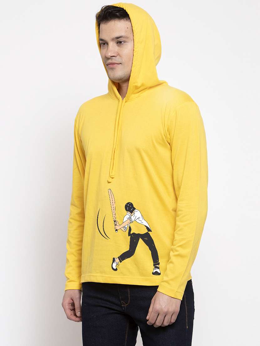 yellow front print t-shirt - 17263860 -  Standard Image - 1