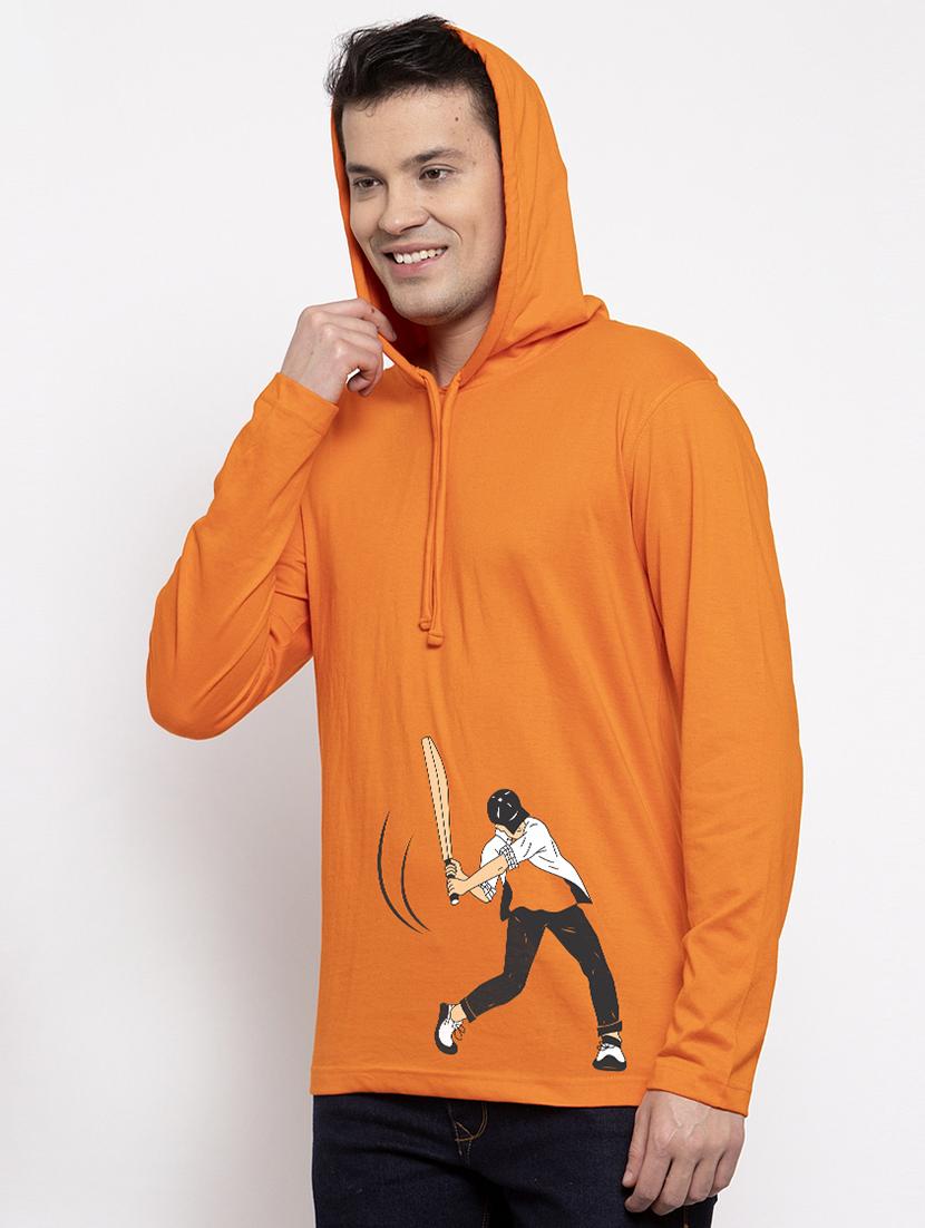 orange front print t-shirt - 17263861 - Standard Image - 1