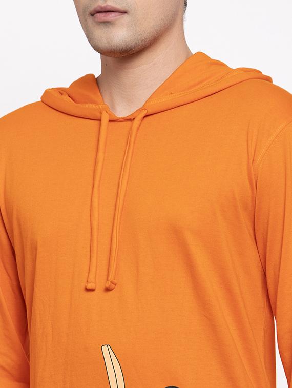 orange front print t-shirt - 17263861 - Standard Image - 4