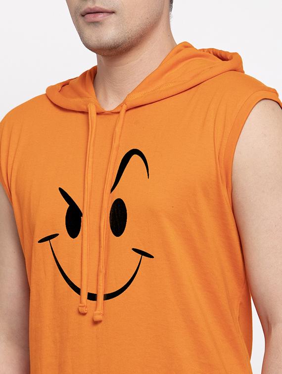 orange chest print t-shirt - 17263874 - Standard Image - 4