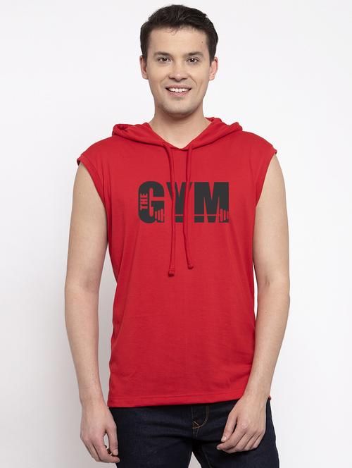red chest print t-shirt - 17263896 -  Standard Image - 0