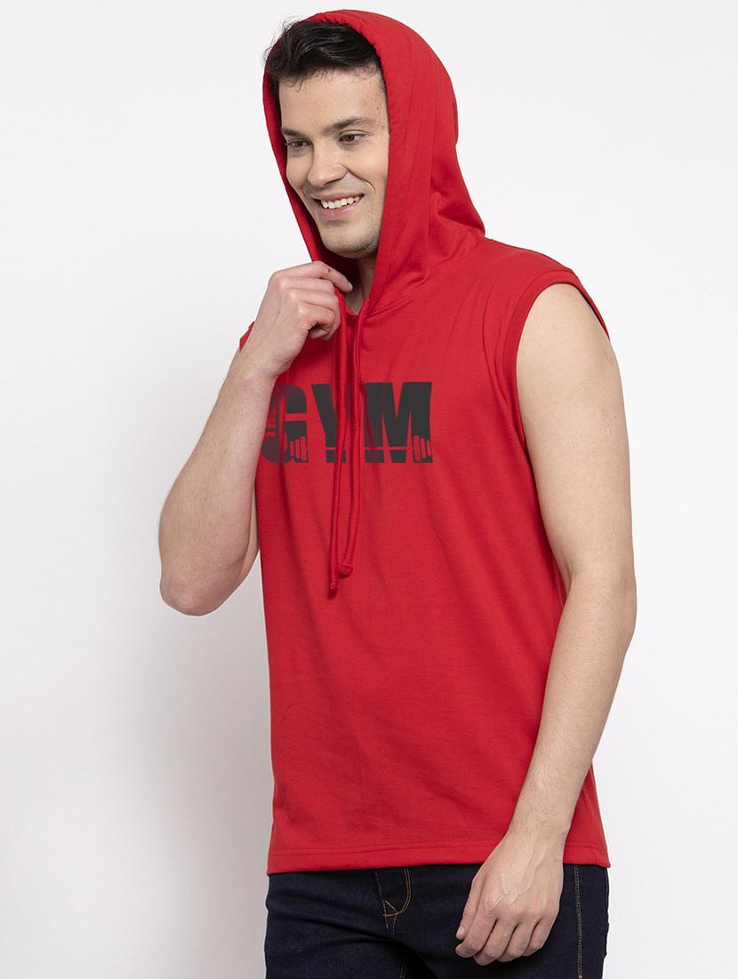 red chest print t-shirt - 17263896 -  Standard Image - 1