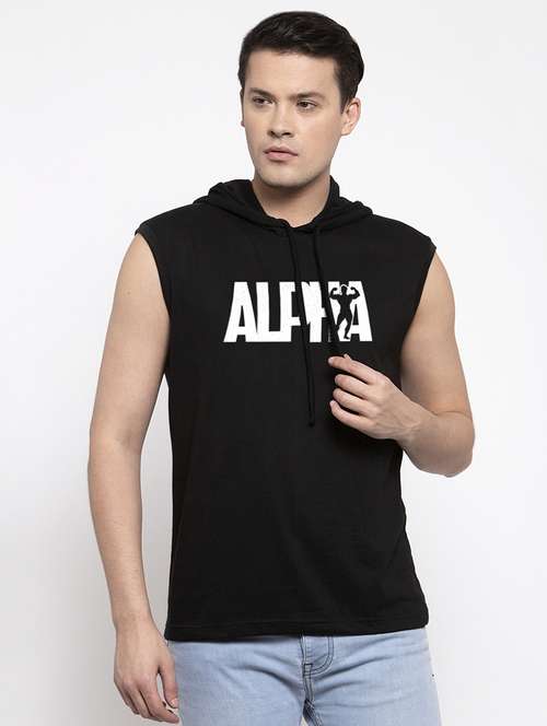 black chest print t-shirt - 17263897 -  Standard Image - 0