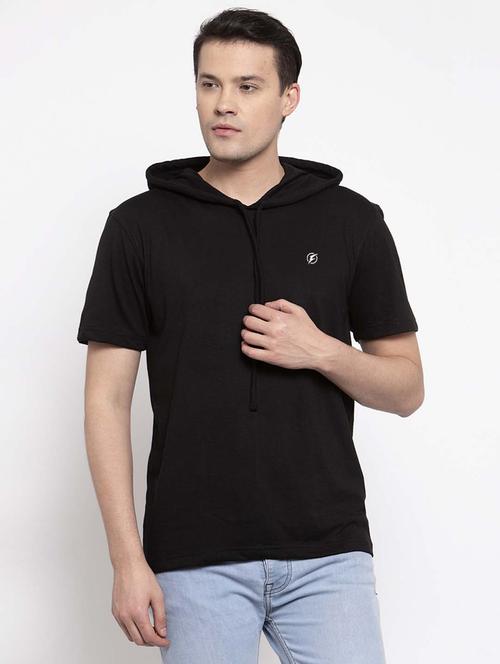 black solid t-shirt - 17263961 - Standard Image - 0