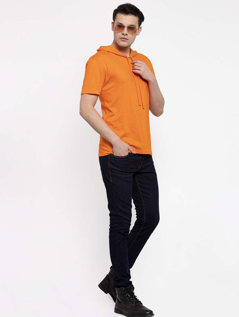 orange solid t-shirt - 17263966 - Standard Image - 4