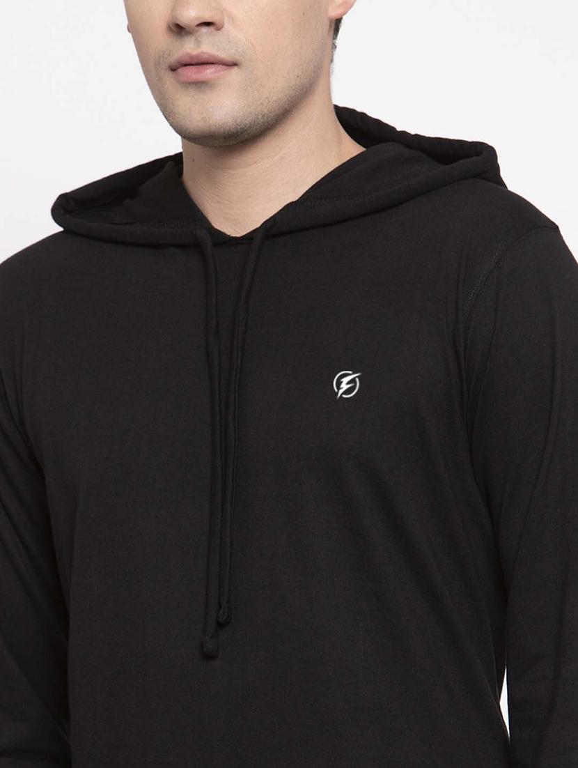 black solid t-shirt - 17263971 - Standard Image - 6