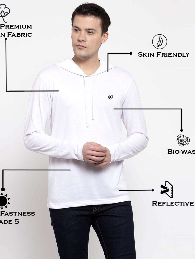 white solid t-shirt - 17263972 -  Standard Image - 4