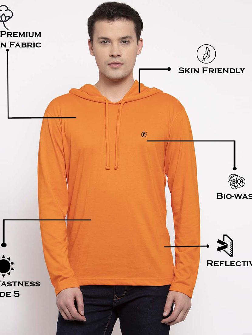 orange solid t-shirt - 17263976 - Standard Image - 4