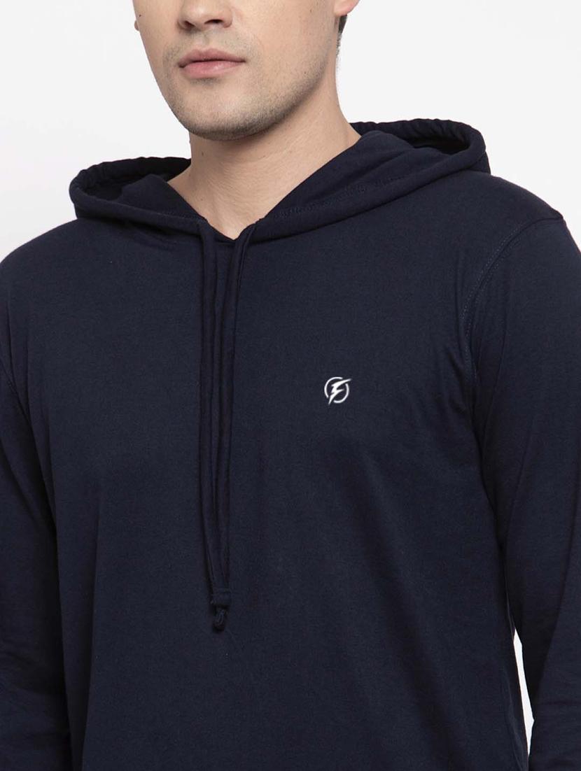 navy blue solid t-shirt - 17263978 - Standard Image - 6