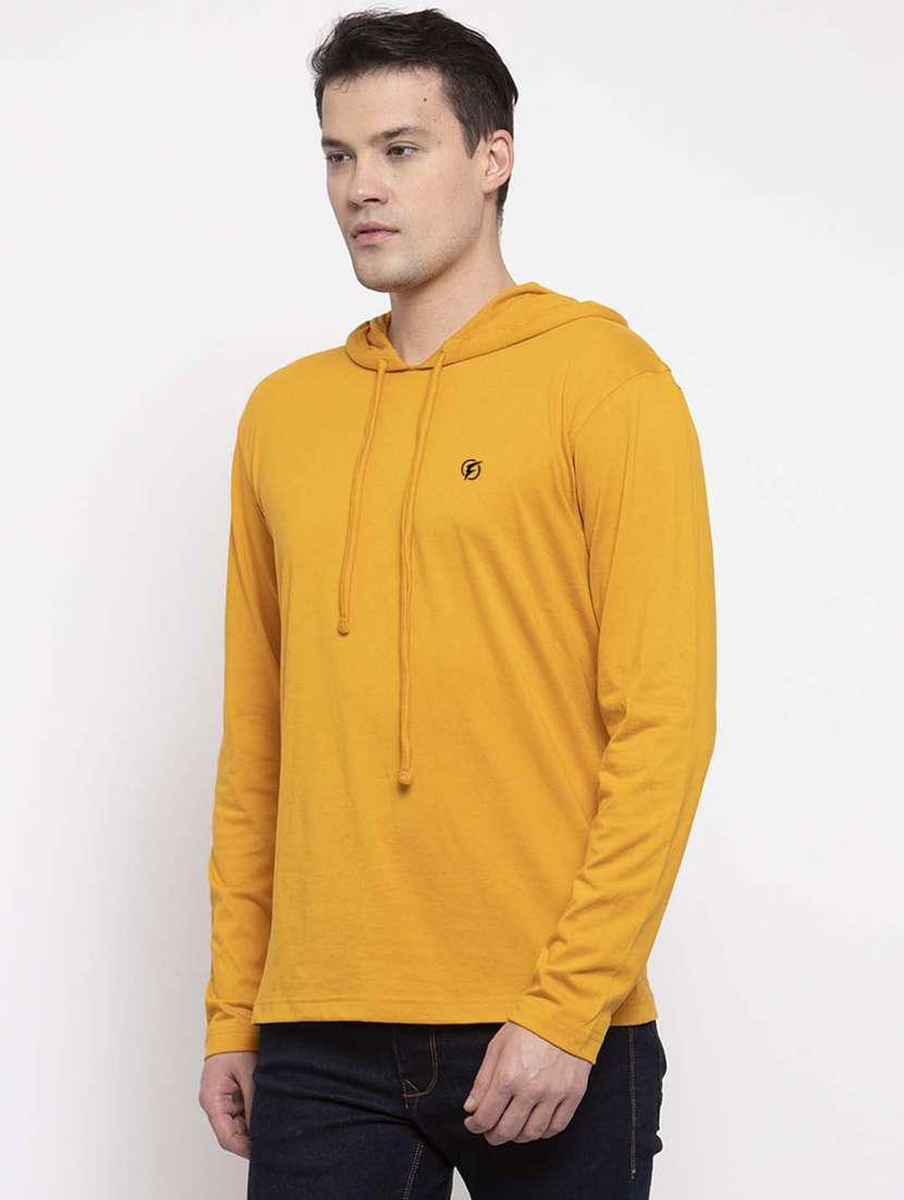 mustard solid t-shirt - 17263980 -  Standard Image - 1