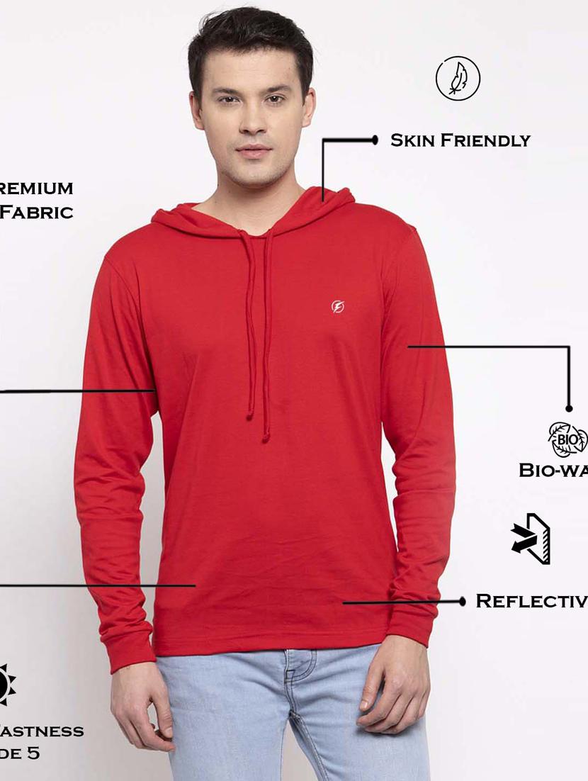 red solid t-shirt - 17263983 - Standard Image - 4
