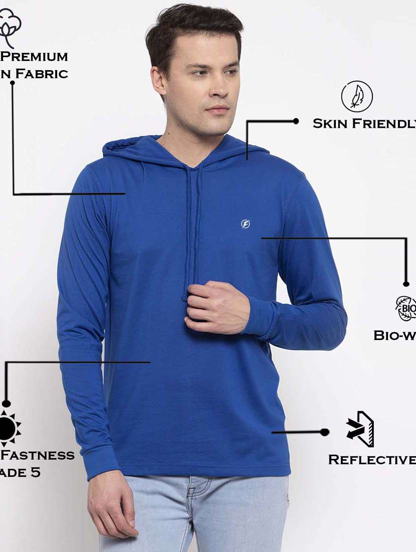 blue solid t-shirt - 17263984 -  Standard Image - 4