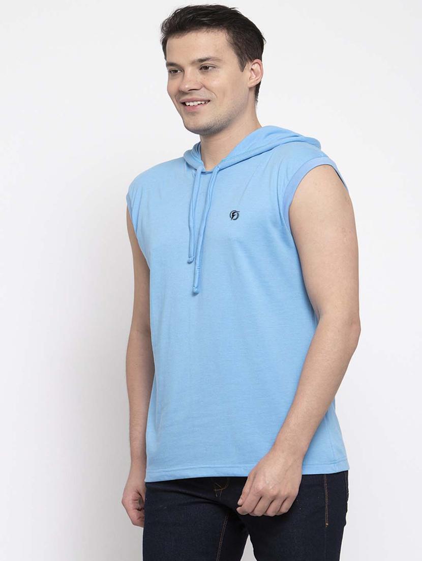 light blue solid t-shirt - 17263999 - Standard Image - 1