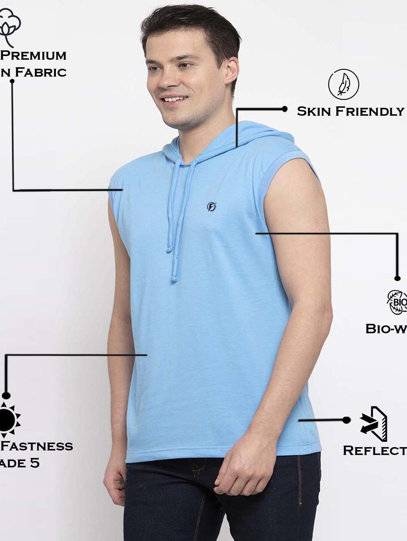 light blue solid t-shirt - 17263999 - Standard Image - 4
