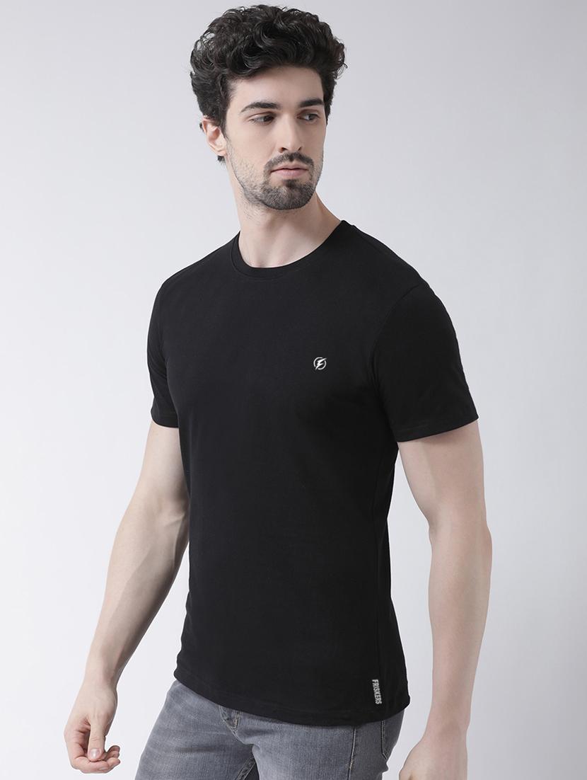black solid t-shirt - 17264515 - Standard Image - 1