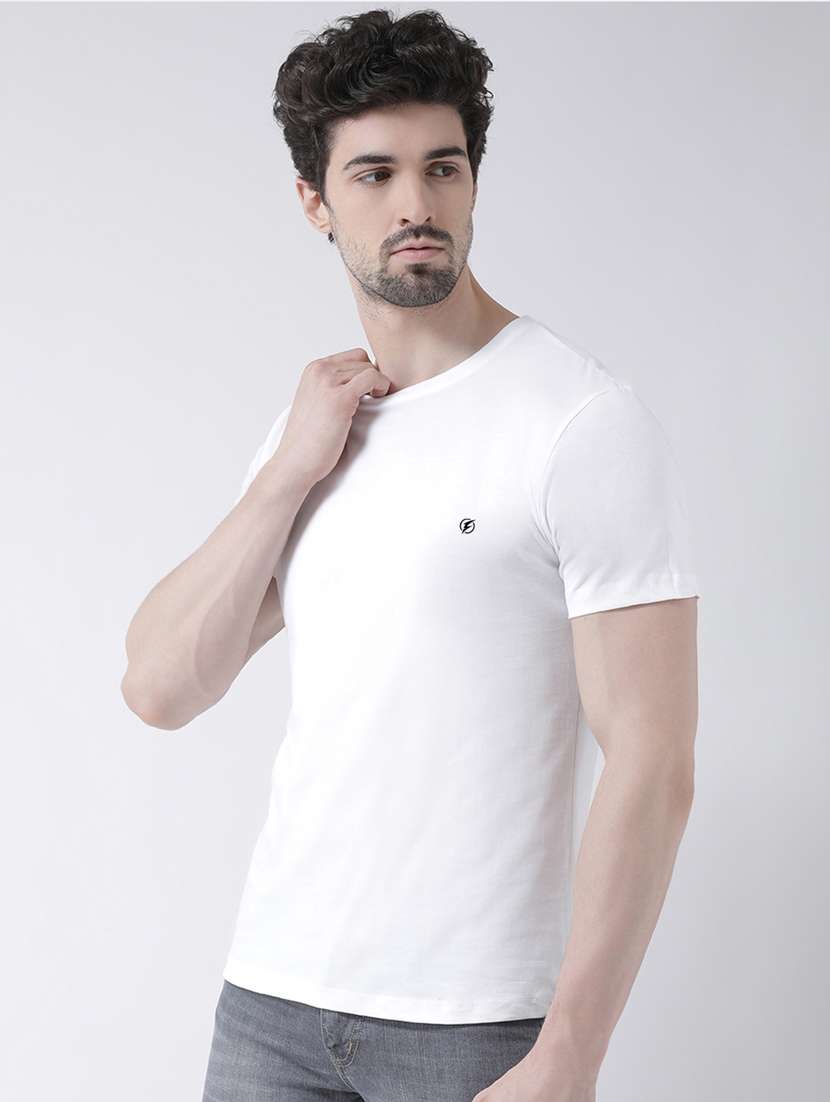 men round neck solid t-shirt - 17264516 -  Standard Image - 1