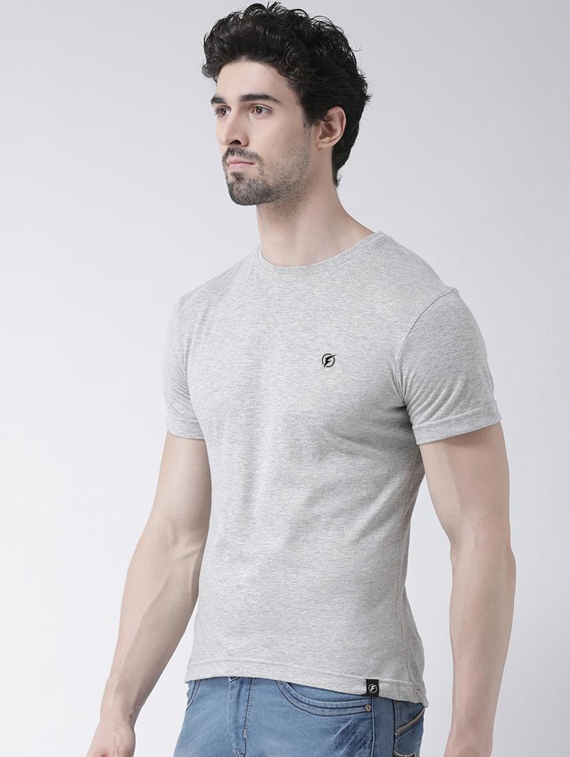 grey solid t-shirt - 17264518 -  Standard Image - 1