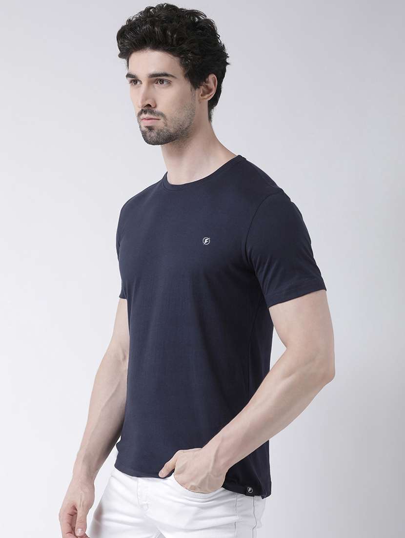 navy blue solid t-shirt - 17264525 -  Standard Image - 1