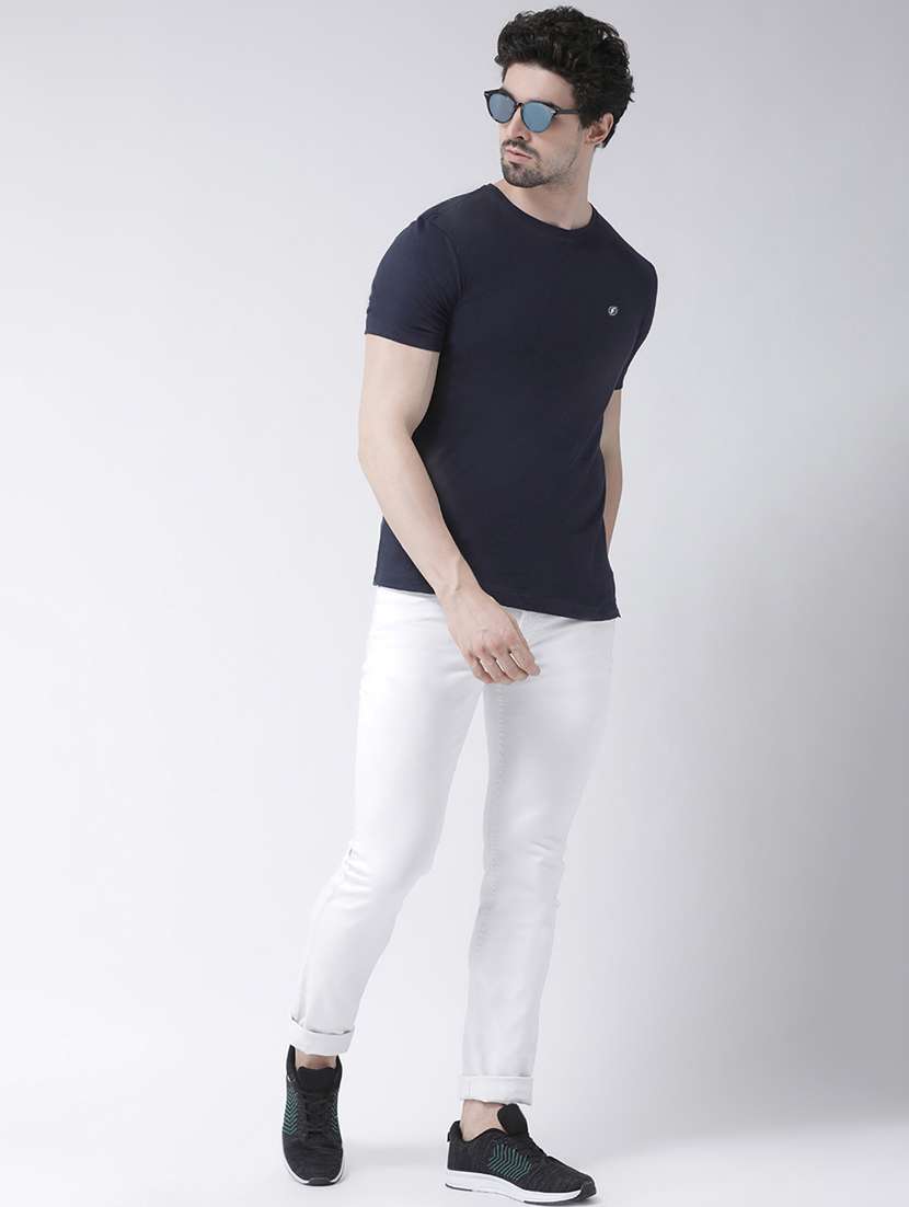 navy blue solid t-shirt - 17264525 -  Standard Image - 4