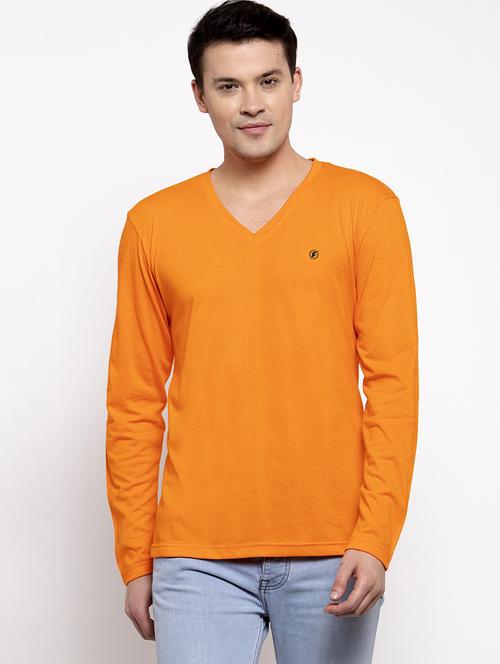 orange solid t-shirt - 17264534 - Standard Image - 0