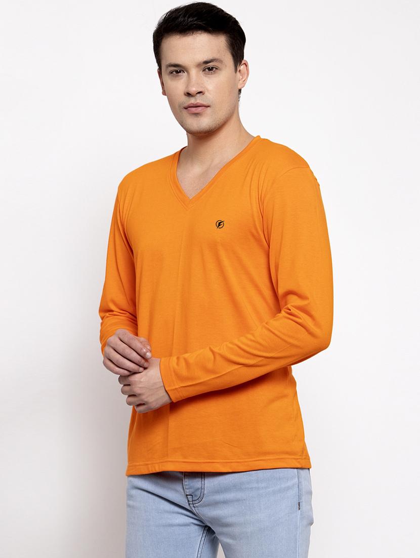 orange solid t-shirt - 17264534 - Standard Image - 1