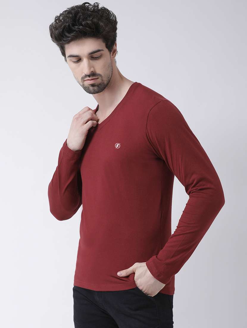 maroon solid t-shirt - 17264535 -  Standard Image - 1