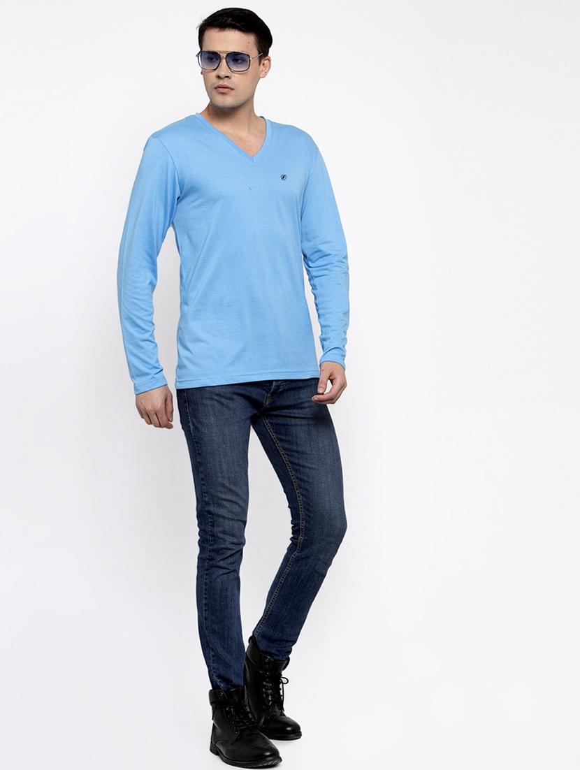 light blue solid t-shirt - 17264537 - Standard Image - 4
