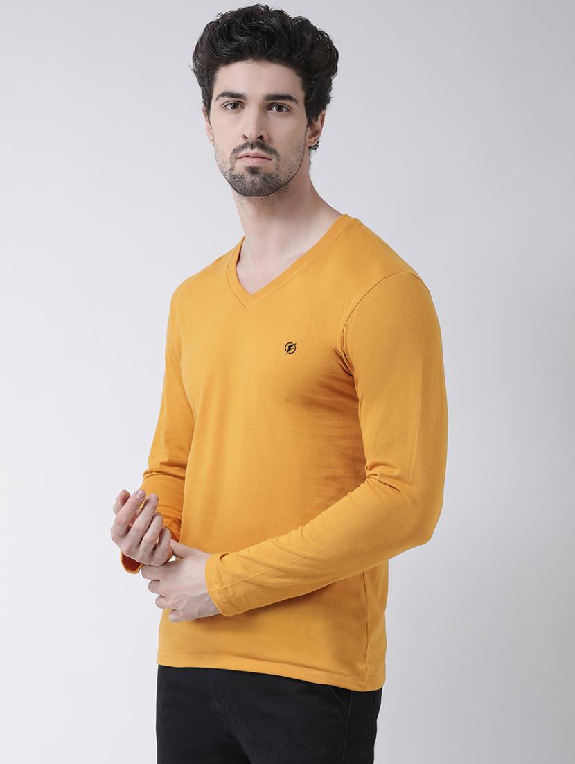 mustard solid t-shirt - 17264538 -  Standard Image - 1