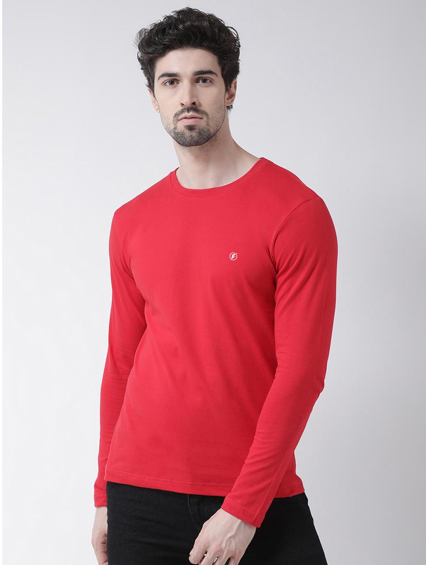 men solid long sleeves t-shirt - 17264553 -  Zoom Image - 0