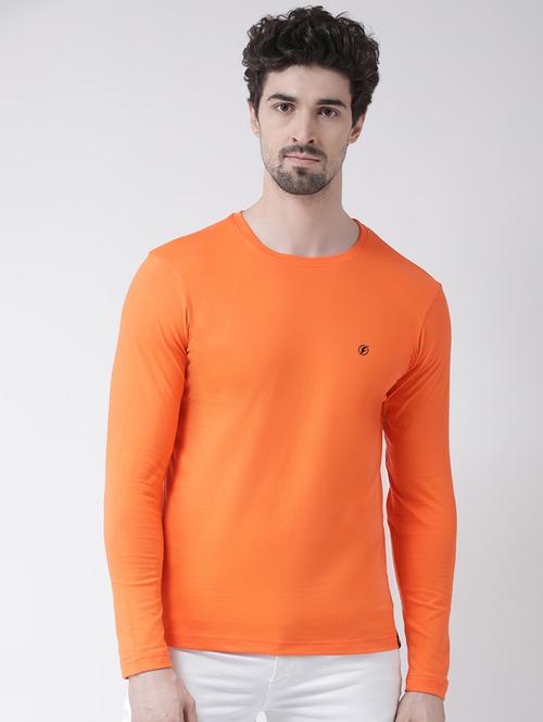 orange solid t-shirt - 17264556 - Standard Image - 0